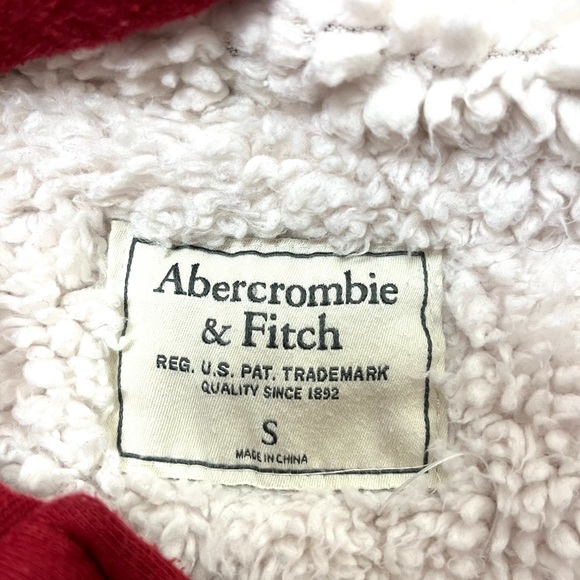 Abercrombie Fitch womens fleece lined hooded zip up size S - Picture 3 of 7